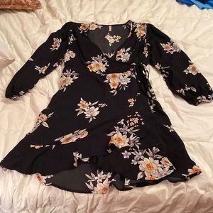 floral long sleeve dress